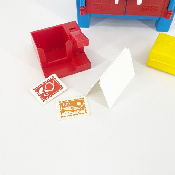 Fisher Price Vintage Post Office Playset 1989 #2020 Incomplete See Pics - Picture 2 of 11